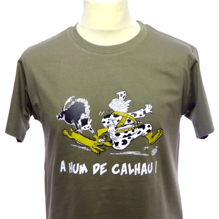 T-shirt gascon humoristique A hum de calhau ! à fond la caisse