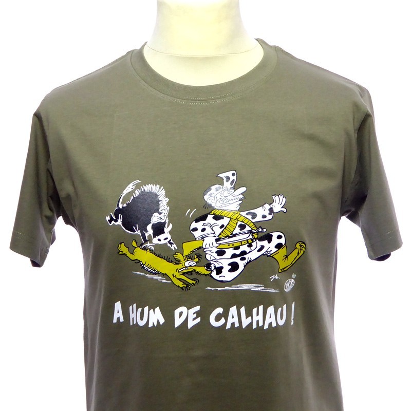 T-shirt gascon humoristique A hum de calhau ! à fond la caisse