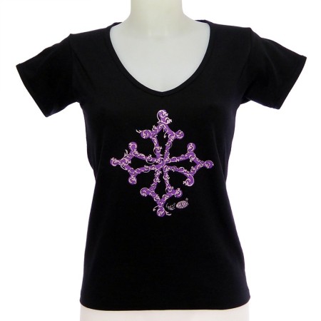 T-shirt femme croix occitane BarÒc - occitanie