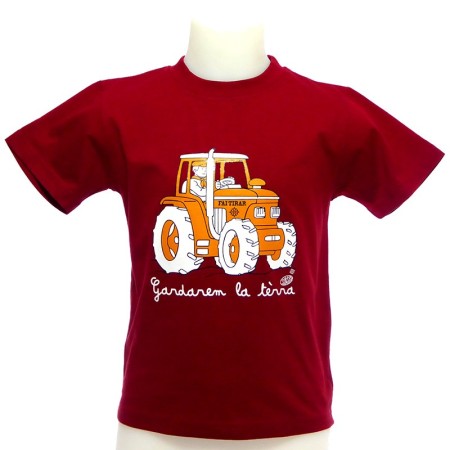 T-shirt enfant  en occitan  Tracteur croix occitane