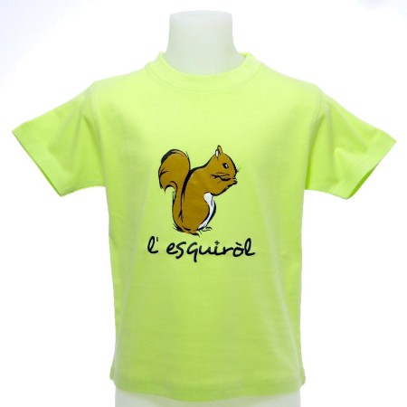 T-shirt enfant Esquiròl écureuil en occitan