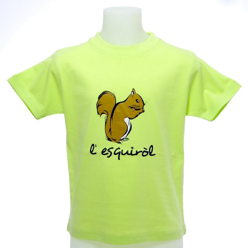 T-shirt enfant Esquiròl écureuil en occitan
