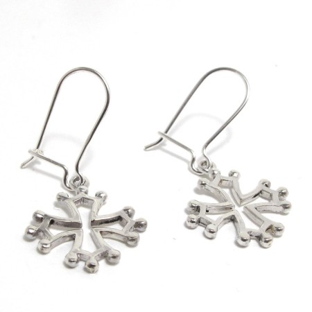 Boucles d'oreilles en argent massif classiques
