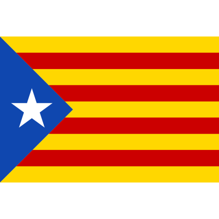 drapeau catalan independantiste l'estelada