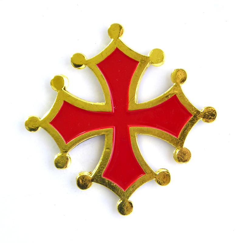 magnet métal croix occitane