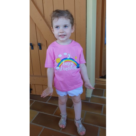 T-shirt enfant en occitan leiçon d'occitan rouge