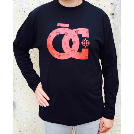 T_shirt Homme manches longues OC occitanie croix occitane 