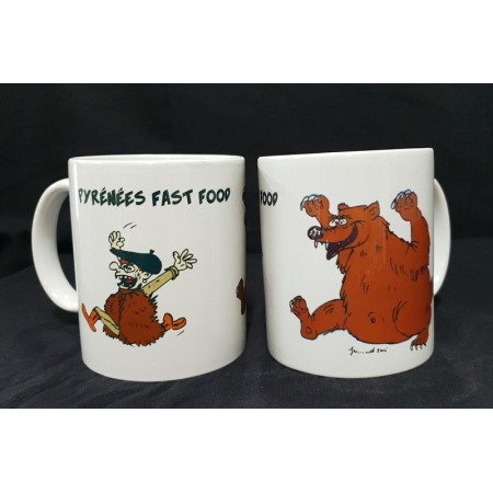 Mug blanc Pyrénées Fast food