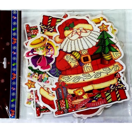 Guirlande déco Père Noël papier