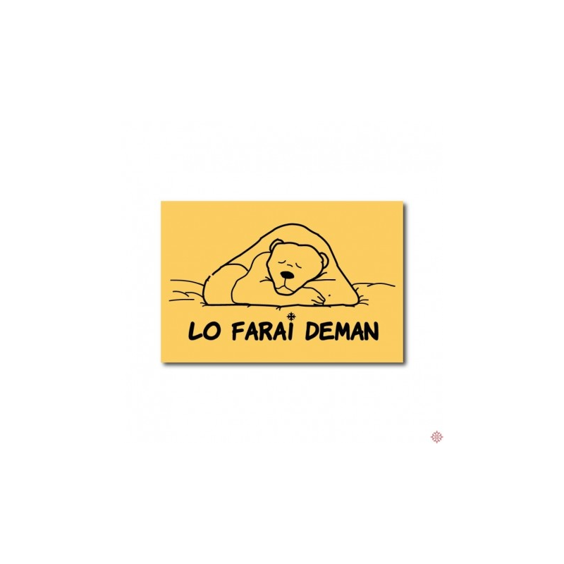 lot 50 cartes humour occitan Lo farai deman (je le ferai demain...)