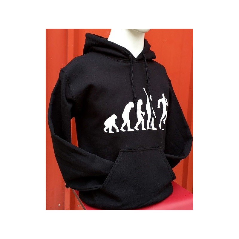 Sweat humoristique occitan Evolution rugby noir