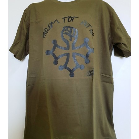 T-shirt Homme Farem tot petar kaki