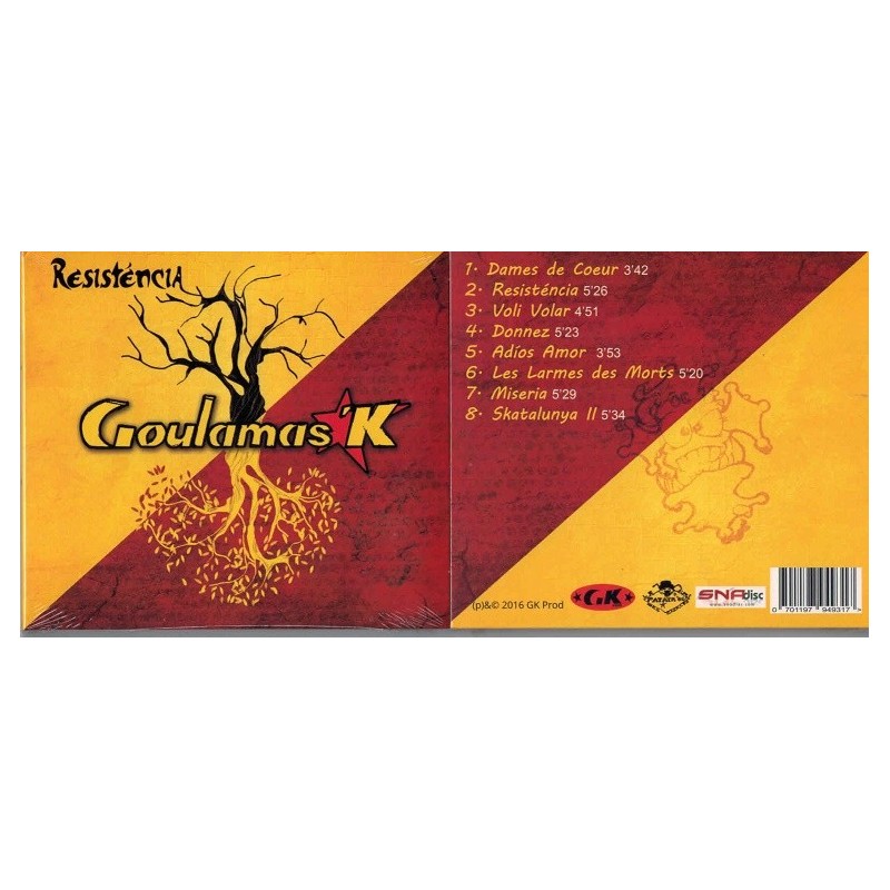 CD "Resisténcia" de Goulamas'k