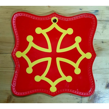 Dessous-de-plat-planche à découper-déco. murale croix occitane