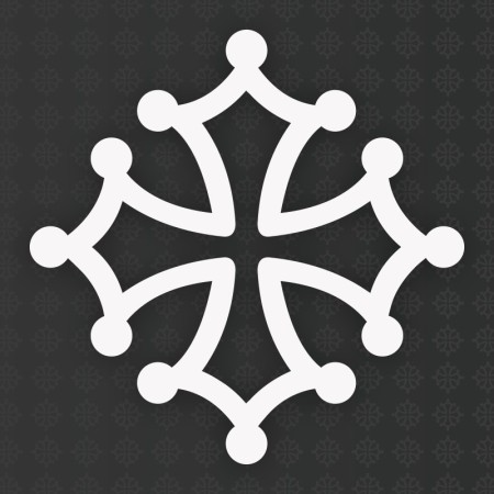 Sticker 50cm croix occitane