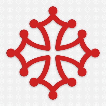 Sticker 50cm croix occitane