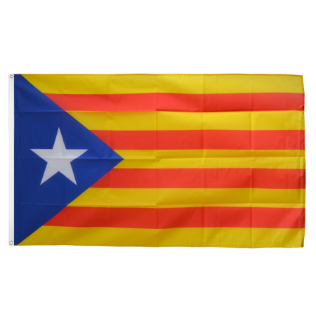 Drapeau catalan indépendantiste L'estelada- 90x150