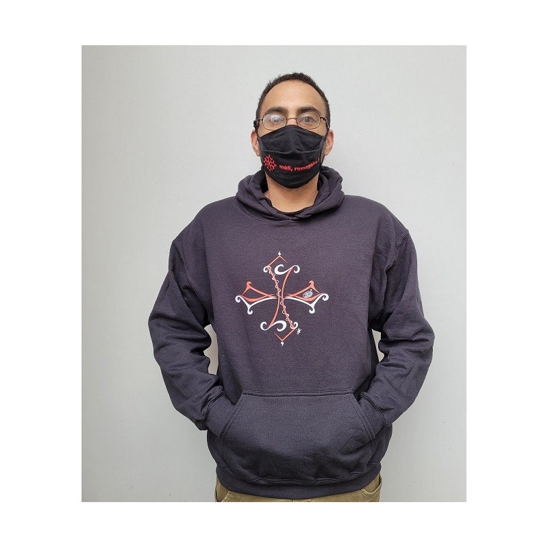 Sweat croix occitane stylisée modèle Tribal