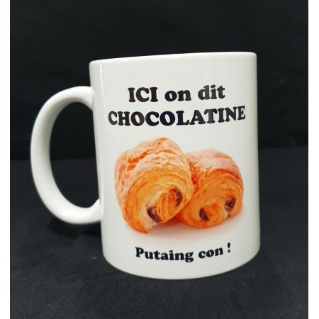 Lot 12 mugs chocolatine