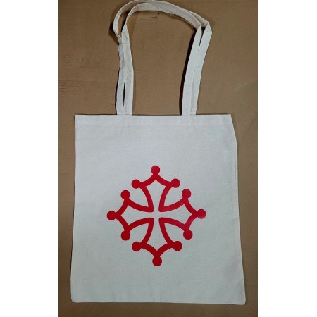 Sac coton (tote-bag) croix occitane