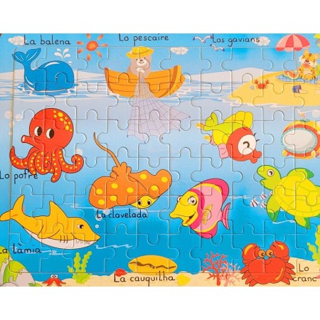 Puzzle bois 24 pièces La mer