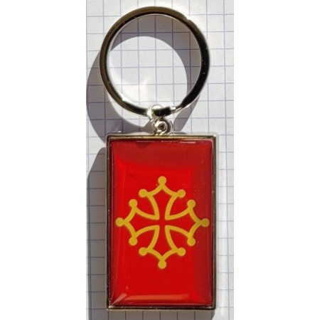 Porte-clés drapeau occitan