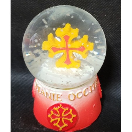 Boule de neige croix occitane