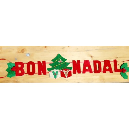 guirlande Bon Nadal (Joyeux Noël) feutrine