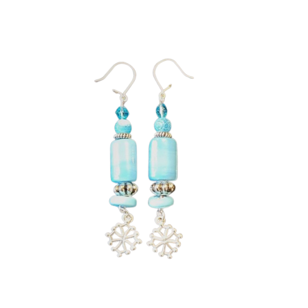 Boucles d'oreilles croix occitane Un amour de turquoise