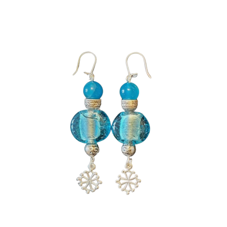 Boucles d'oreilles occitanes Ciel d'azur