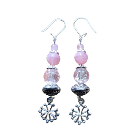 Boucles d'oreilles avec croix occitane Classou