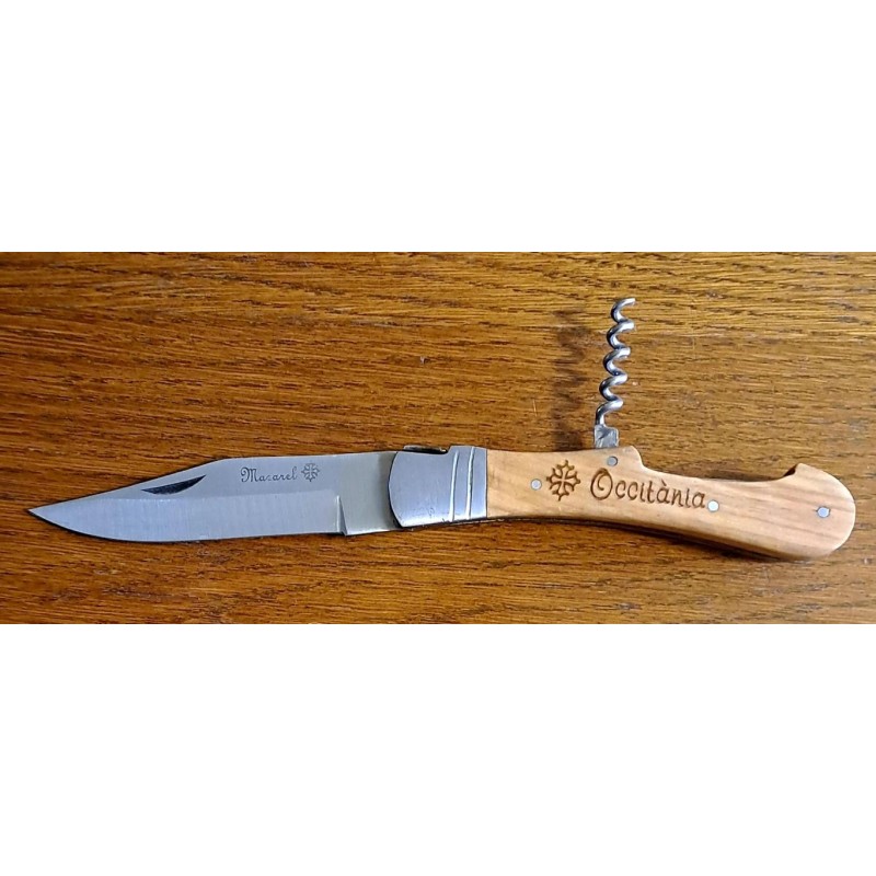 couteau tire-bouchon à la croix occitane