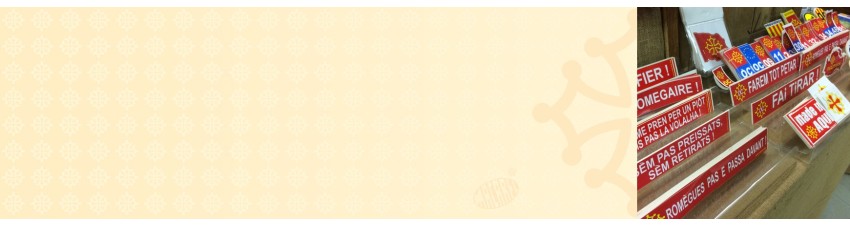 Autocollants aux couleurs de Macarel et de l'Occitanie